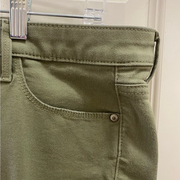 talbots high waist jegging style cropped jeans in green Size-10 - Picture 5 of 5